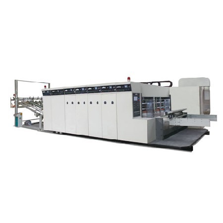 Computer four color printing slotting die cutting machine